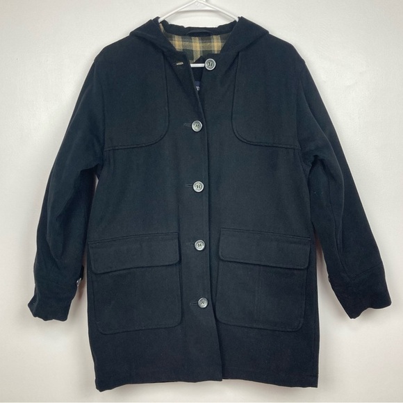 LONDON FOG Hooded Button Up Cotton Jacket Coat - Size SP - Picture 12 of 12